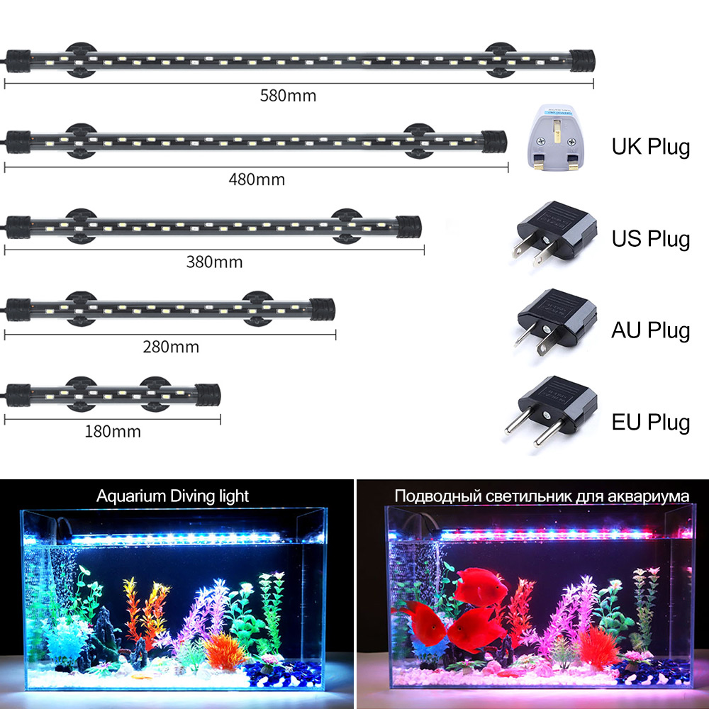 Aquarium Fish Enrichment - 90-260V Bể Cá Đèn LED Chống