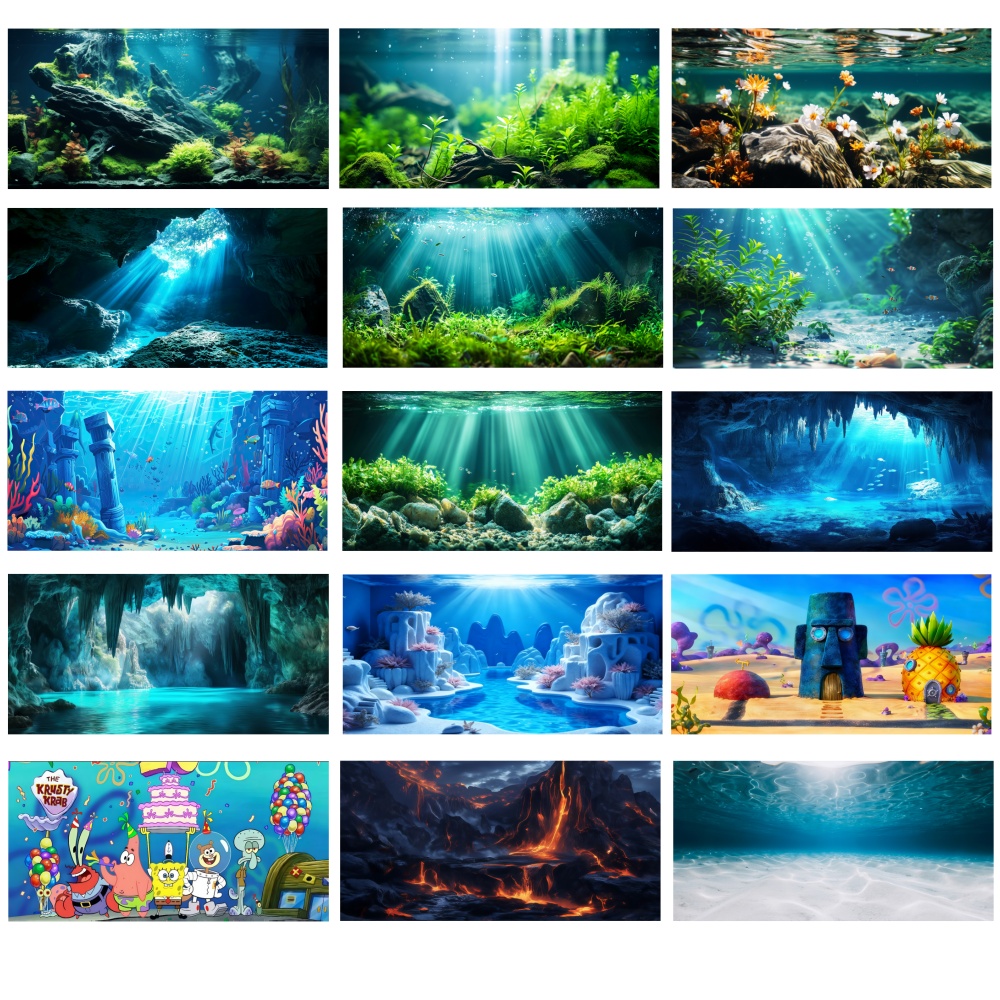 Aquarium Background Sticker 80 - đánh giá và giá Aquarium Fish Wallpaper