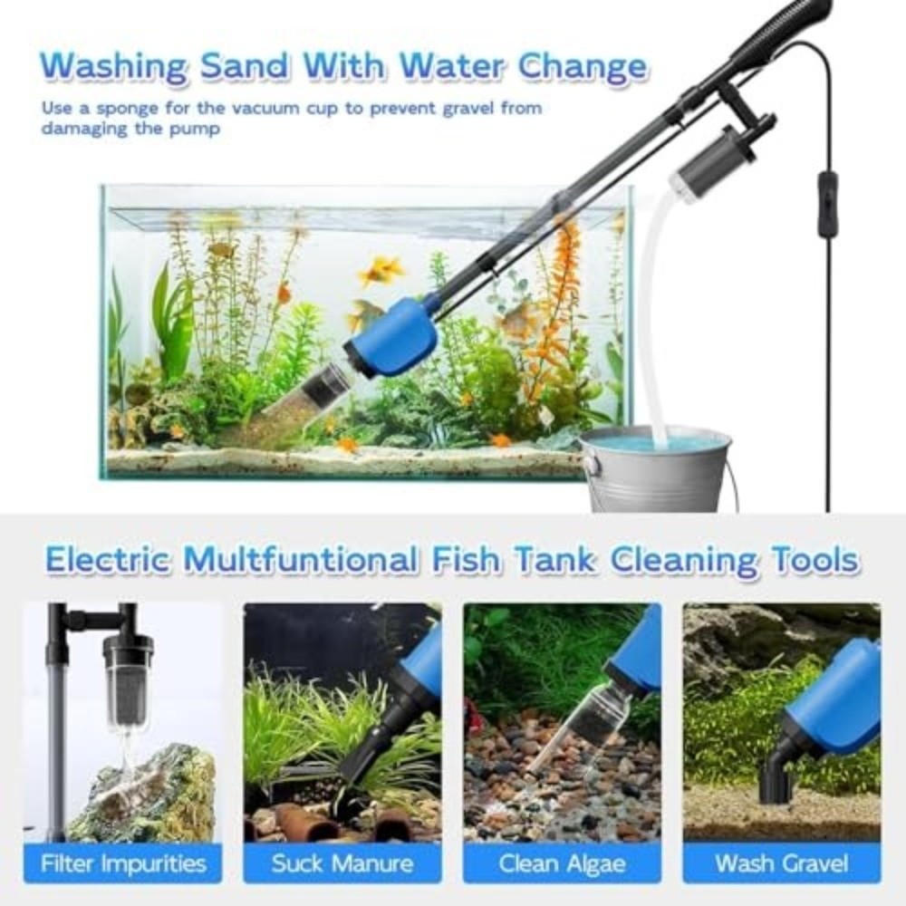 High Power Aquarium Gravel Cle - đánh giá và giá Gravel Vacuum Cleaner