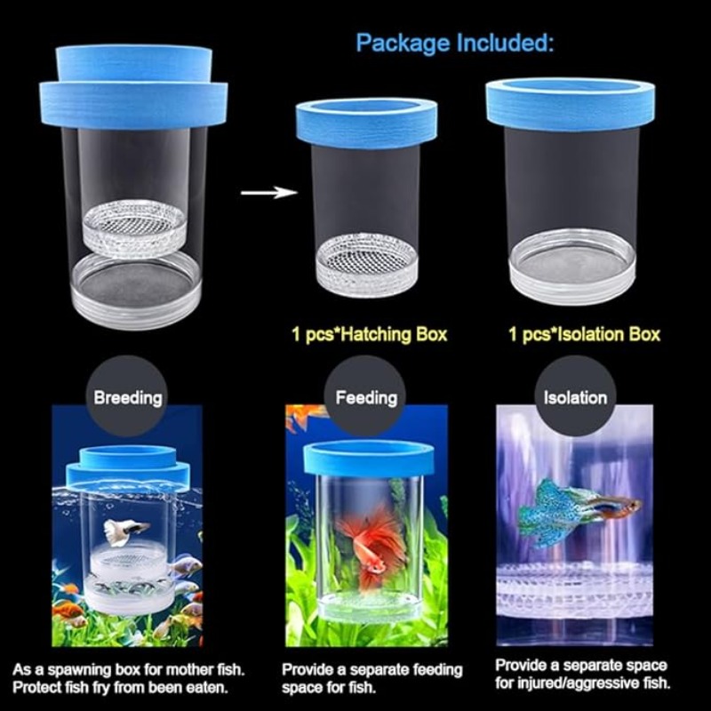 Floating Fish Breeding Isolati - đánh giá và giá Box Fish In Aquarium