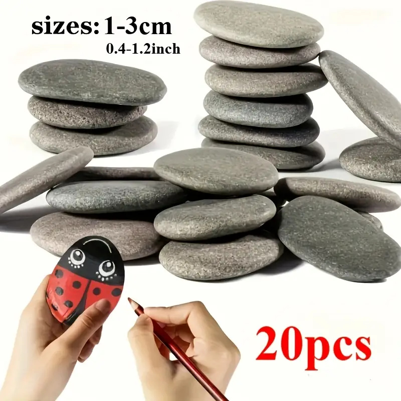 20Pcs Natural River Rocks Smoo - đánh giá và giá Aquarium Fish Types