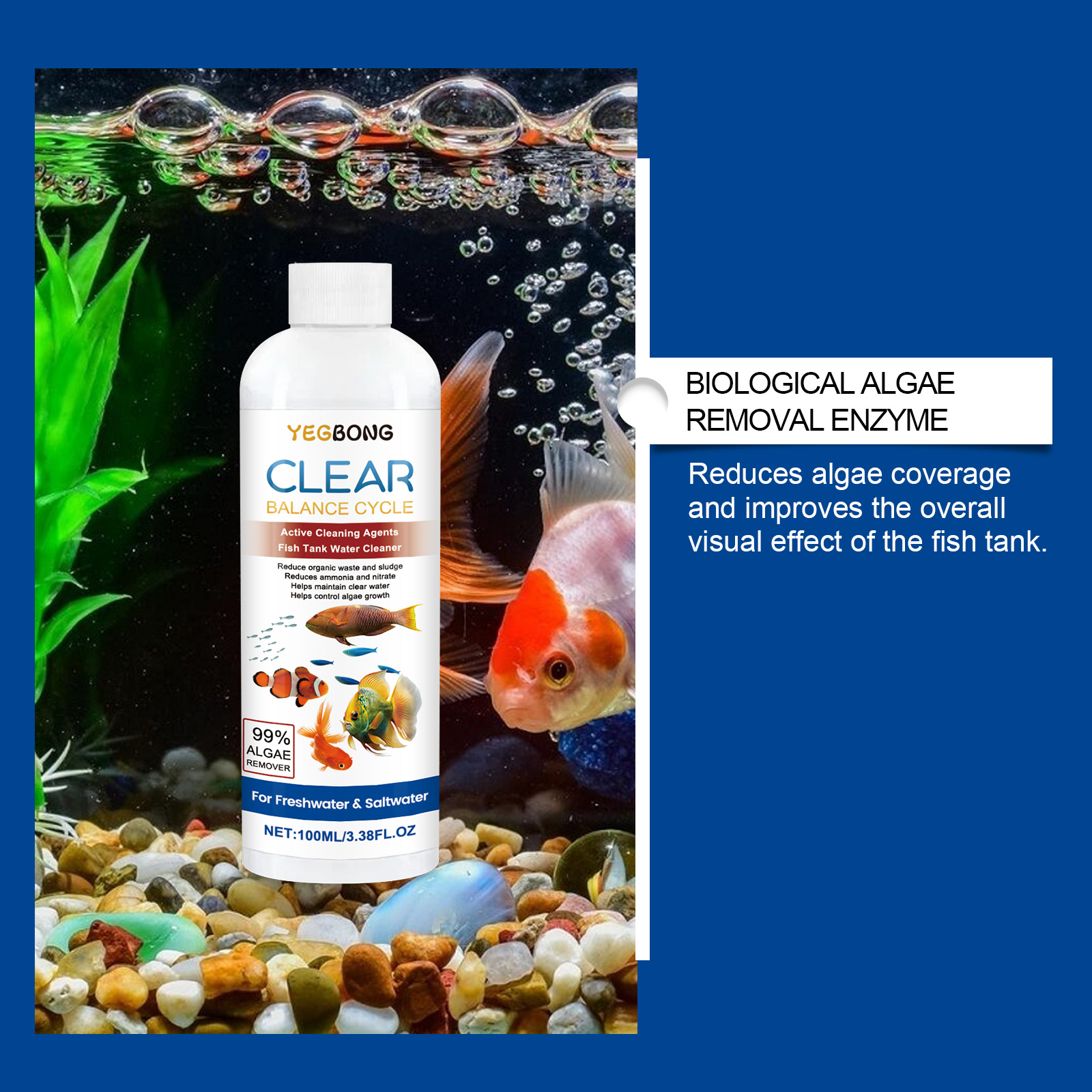 Aquarium Water Clarifier 100ml - đánh giá và giá Aquarium Fish Care