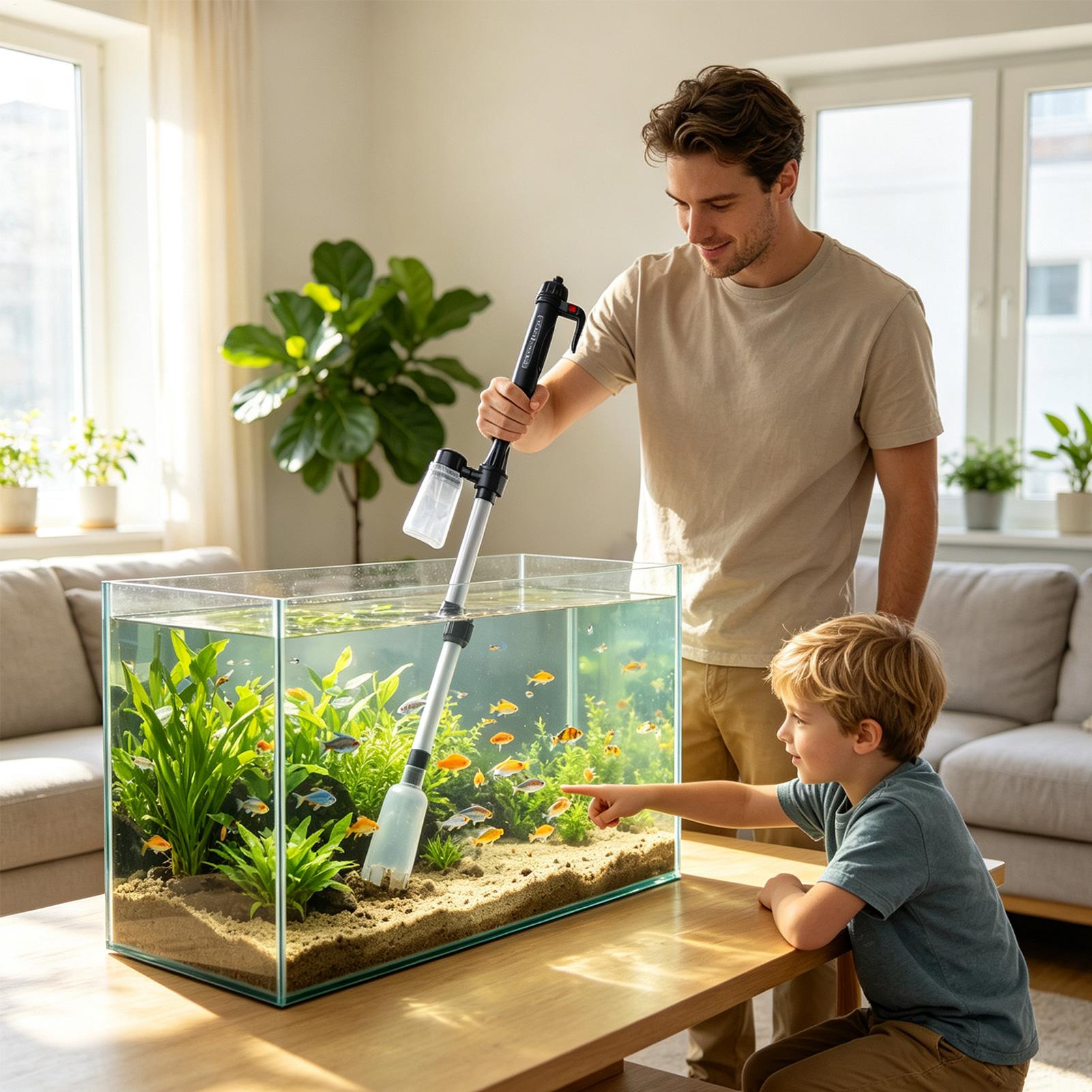 3 in 1 Aquarium Vacuum Gravel  - đánh giá và giá Gravel Vacuum Cleaner