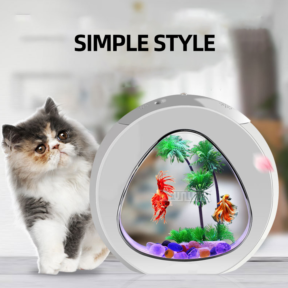 4L/6L/13L Creative Desktop Fis - đánh giá và giá Aquarium Goldfish