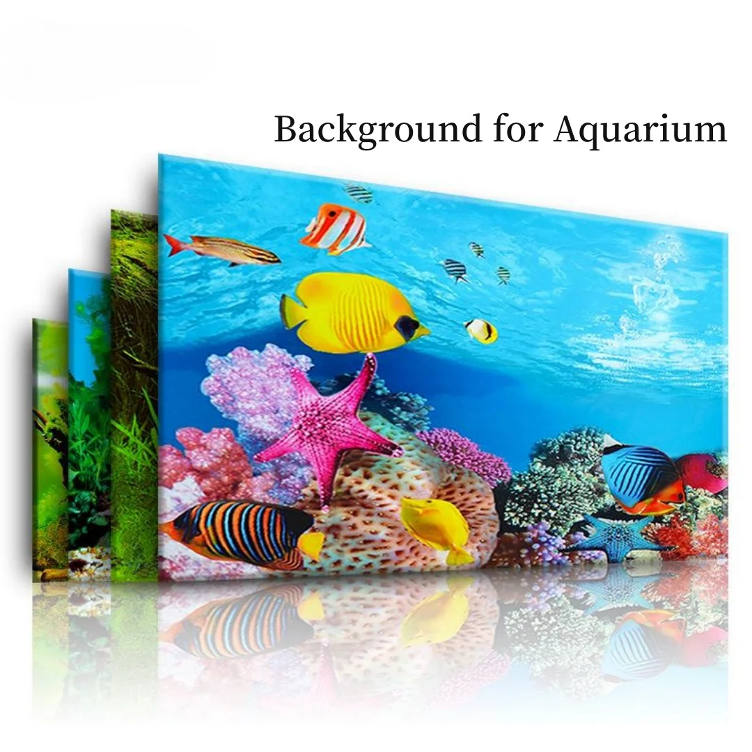 Background Aquarium 3D Sticker - đánh giá và giá Aquarium Fish Enrichment