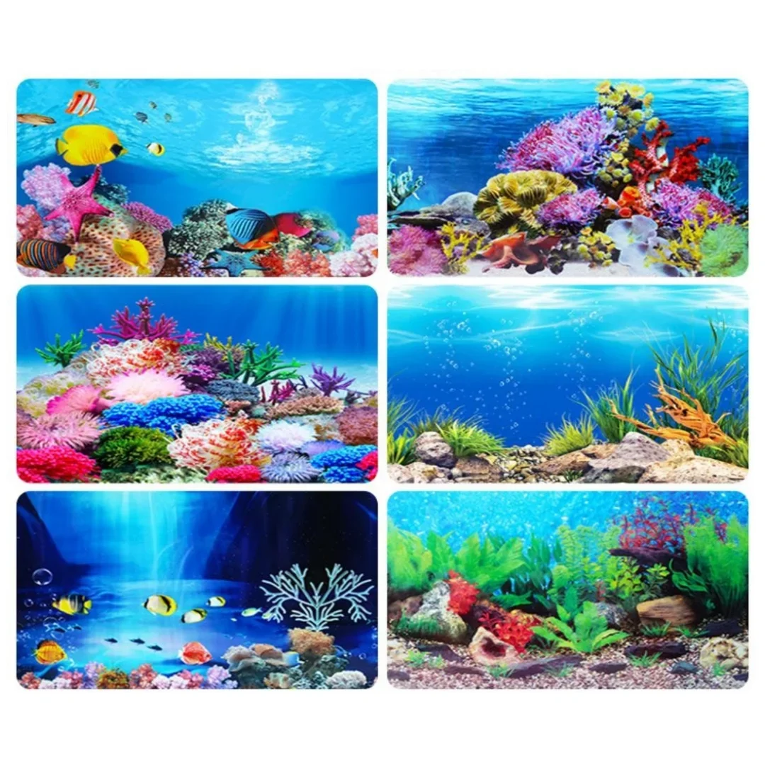 Background Aquarium 3D Sticker - đánh giá và giá Aquarium Fish Enrichment