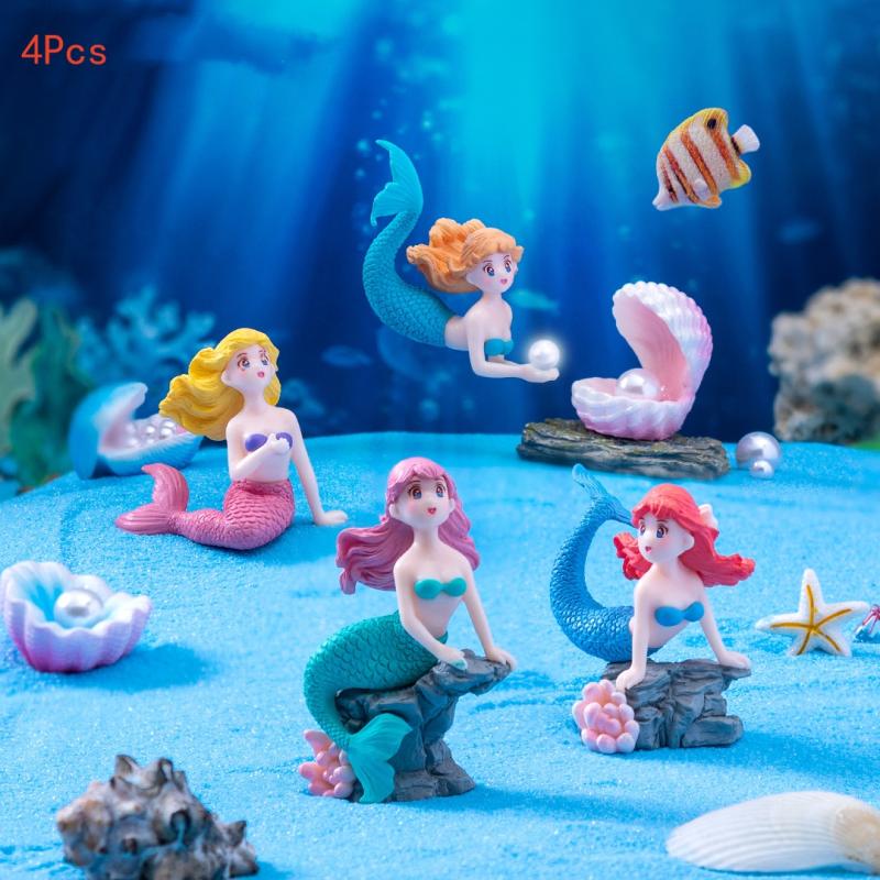 4Pcs Plastic Fish Tank Little  - đánh giá và giá Aquarium Fish Enrichment
