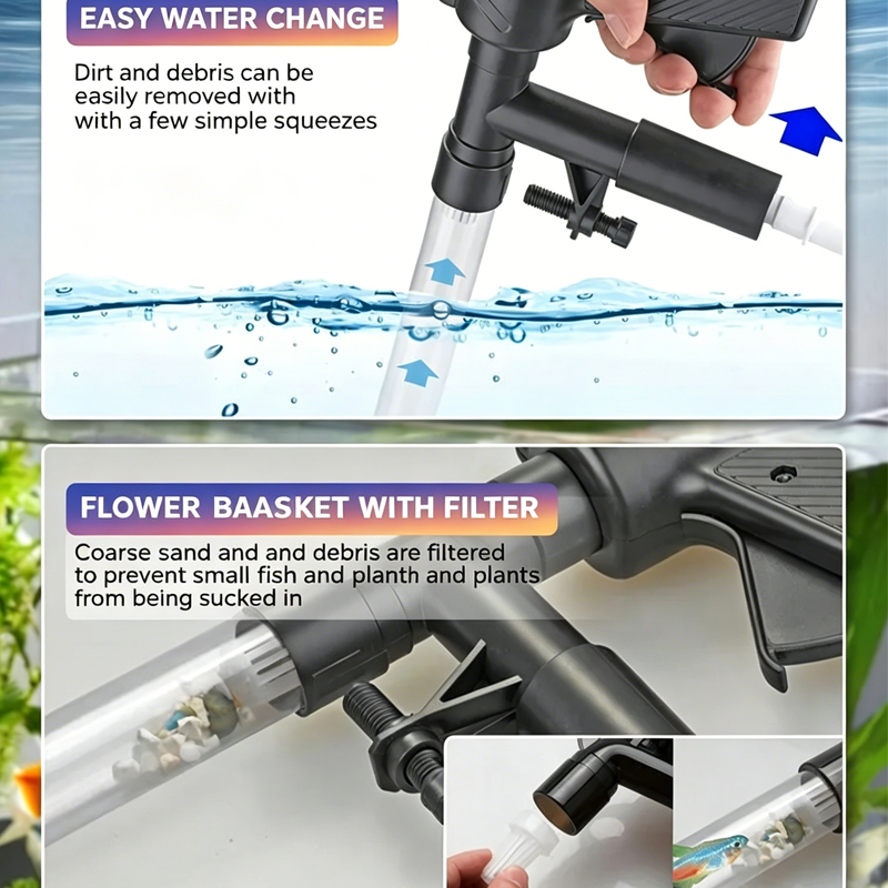Aquarium Fish Tank Water Chang - đánh giá và giá Gravel Vacuum Cleaner