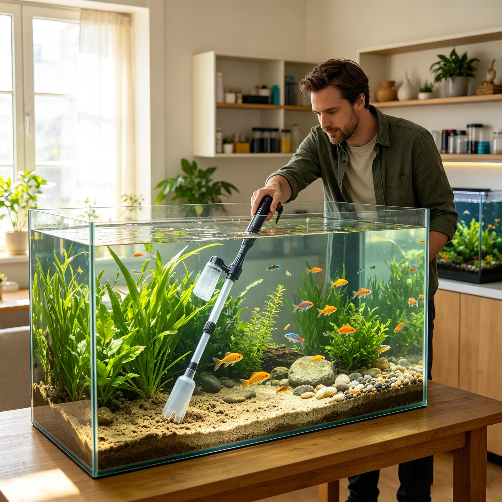 Aquarium Vacuum Adjustable Tel - đánh giá và giá Gravel Vacuum Cleaner