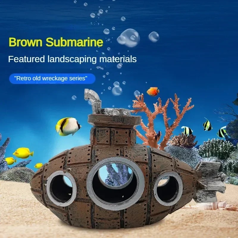 Resin Submarine Ornaments Aqua - đánh giá và giá Aquarium Fish Enrichment