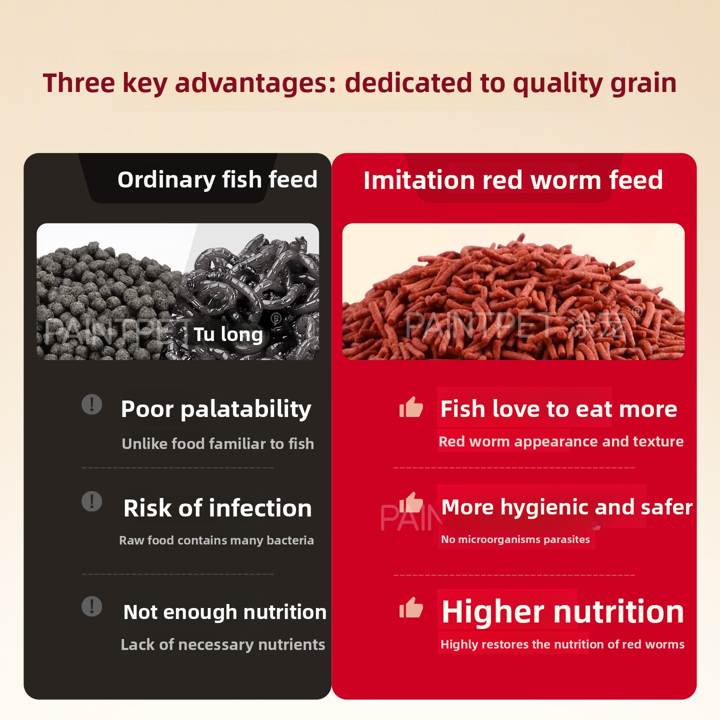 PAINTPET Bio-Mimetic Bloodworm - đánh giá và giá Aquarium Fish Eggs