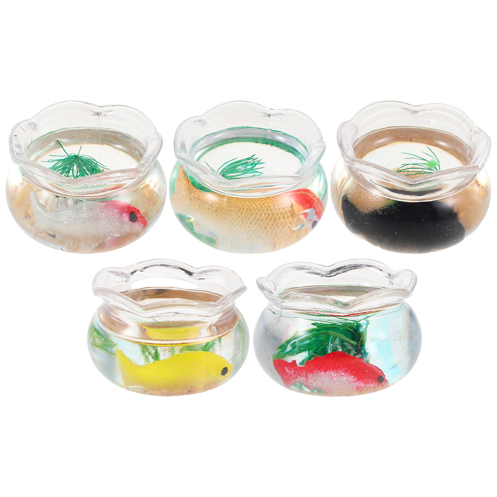 5Pcs Miniature Fish Bowl Small - đánh giá và giá Aquarium Goldfish